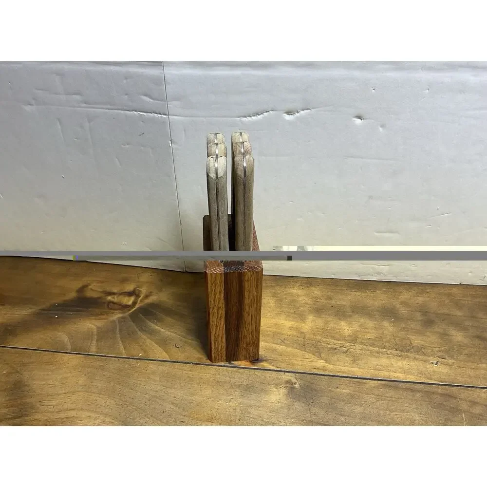 Chicago Cutlery Set of Six 103s Steak Knives w/ Block MSS6 4